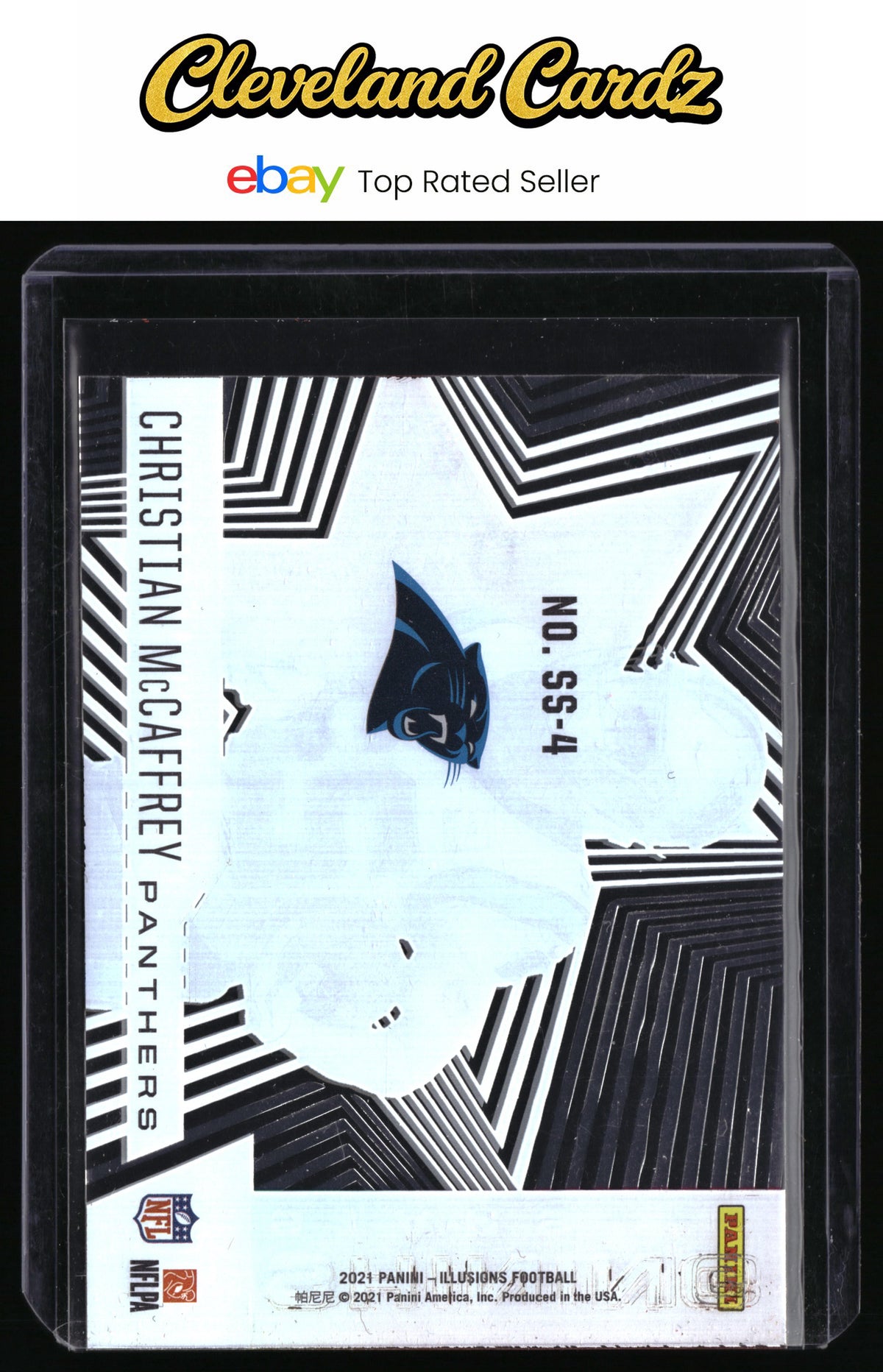 2021 Panini Illusions #SS-4 Christian McCaffrey Shining Stars