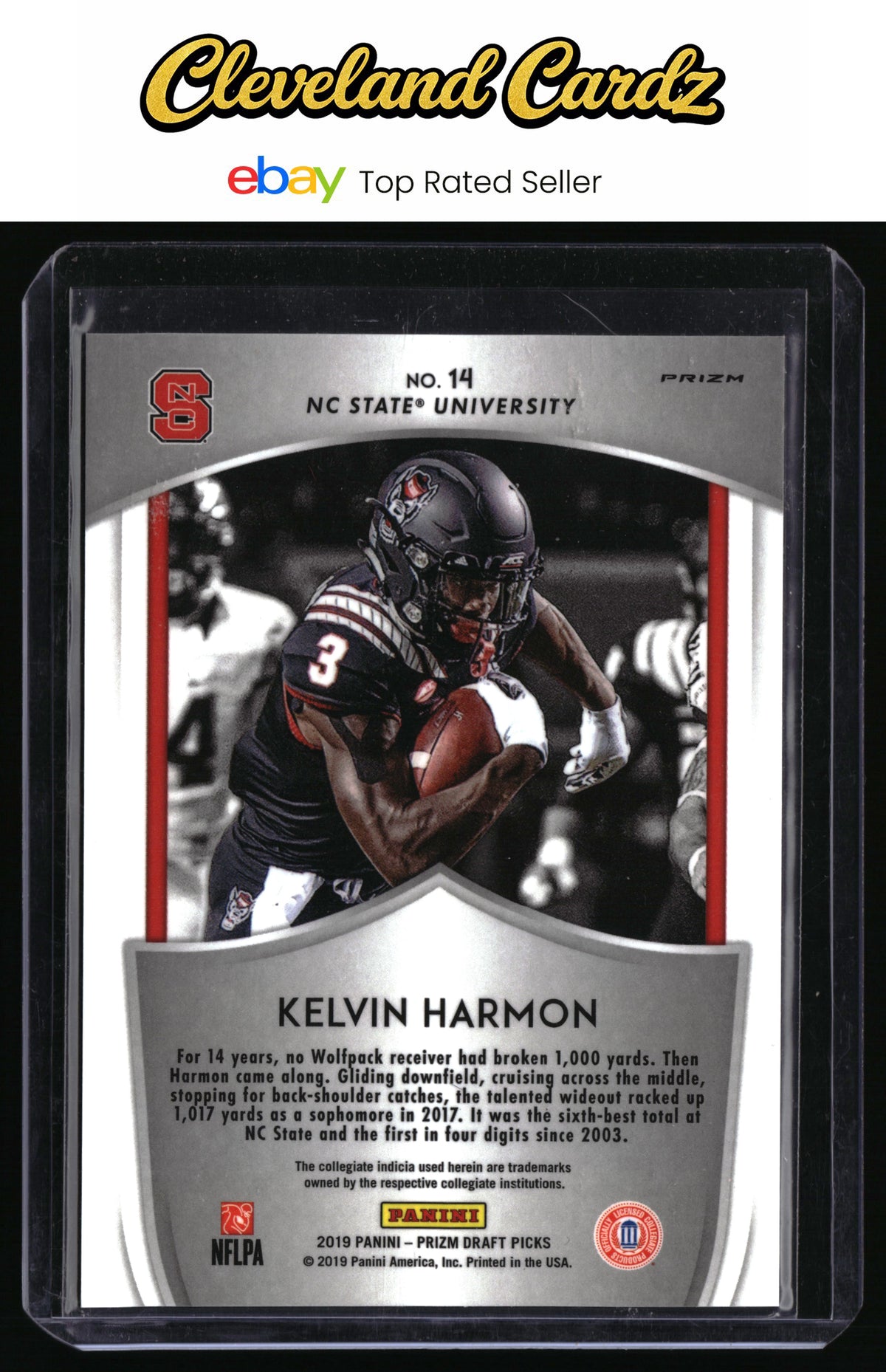 2019 Panini Prizm Draft Picks #14 Kelvin Harmon Crusade Prizms Silver