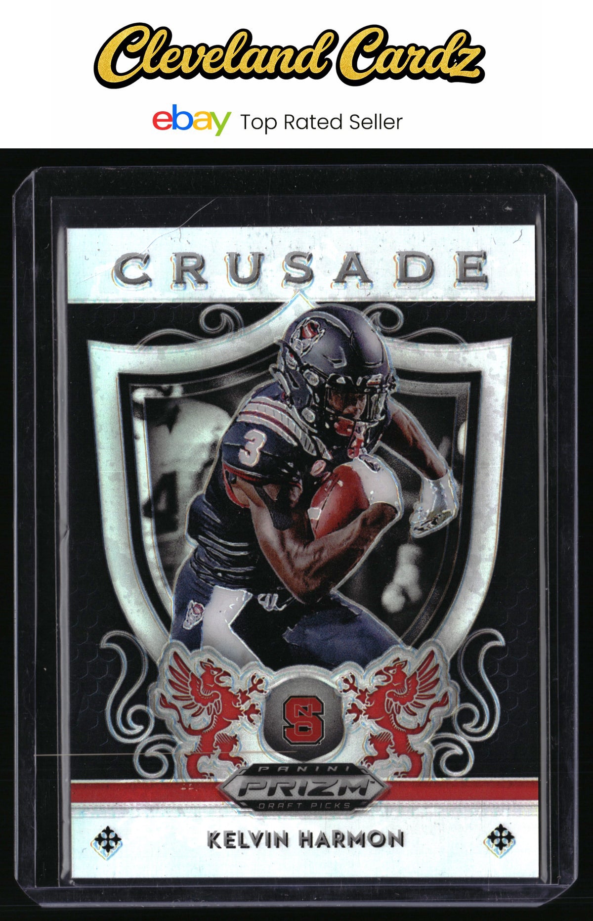 2019 Panini Prizm Draft Picks #14 Kelvin Harmon Crusade Prizms Silver