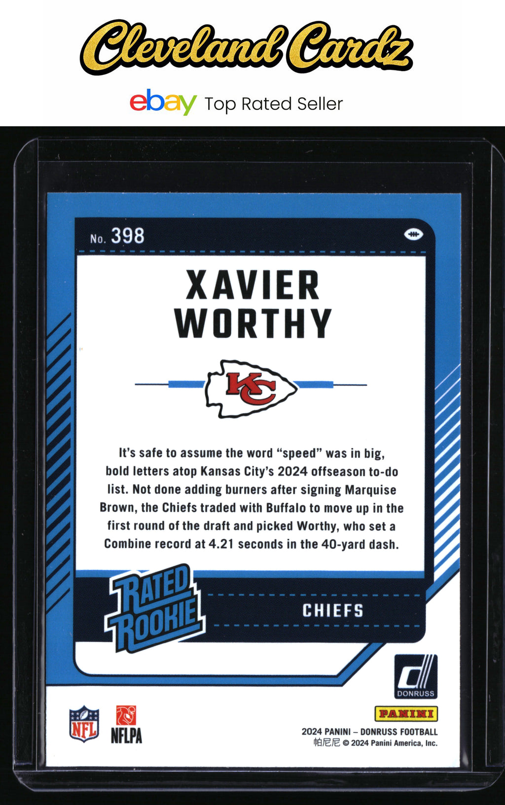 2024 Donruss #398 Xavier Worthy