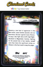 2024 Topps Finest UFC #26 Luana Carolina Blue Checkerboard #/99