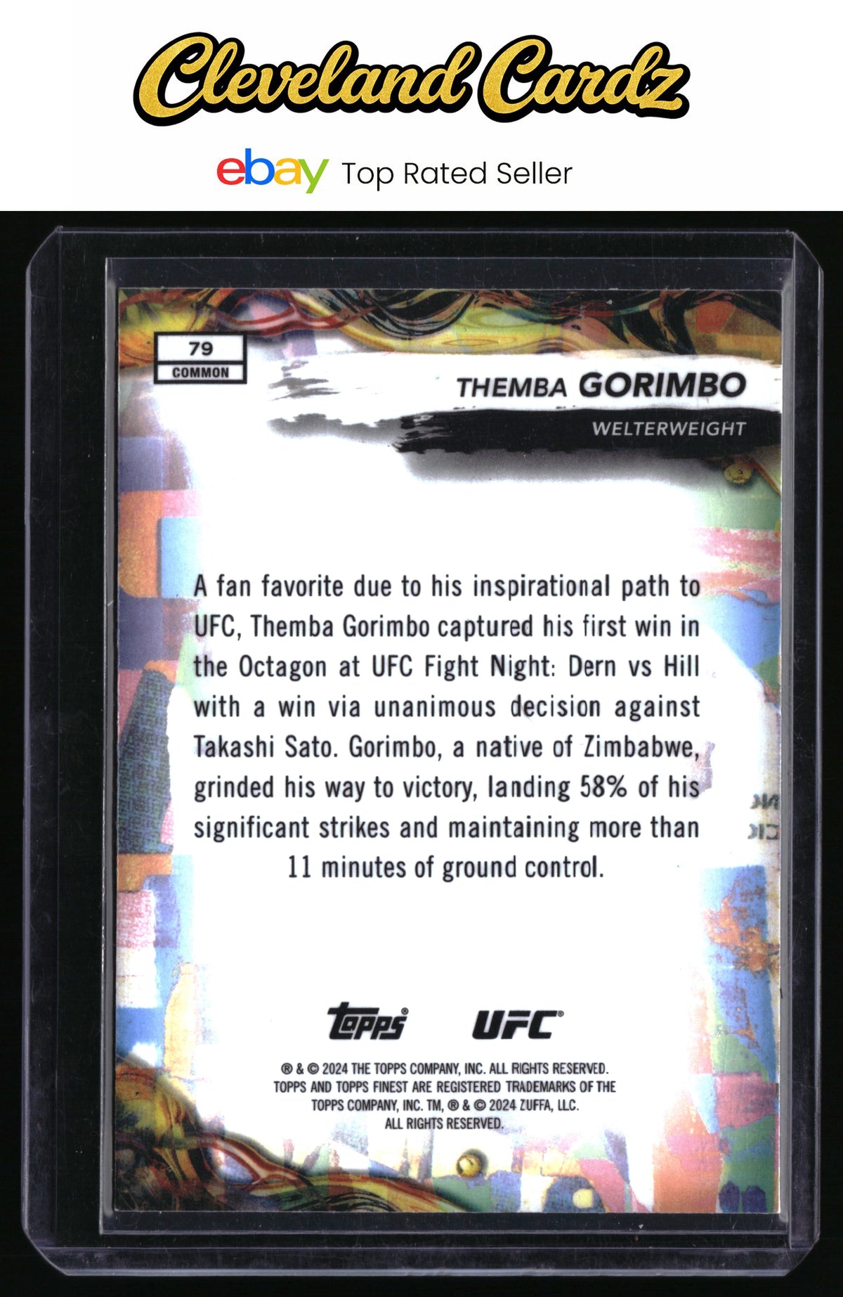 2024 Topps Finest UFC #20 Josh Quinlan Green Shimmer Refractors #/93