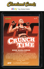 2022 Donruss UFC #7 Rose Namajunas Crunch Time Press Proof
