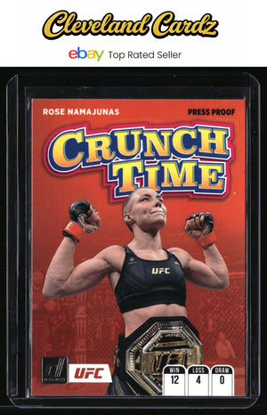 2022 Donruss UFC #7 Rose Namajunas Crunch Time Press Proof