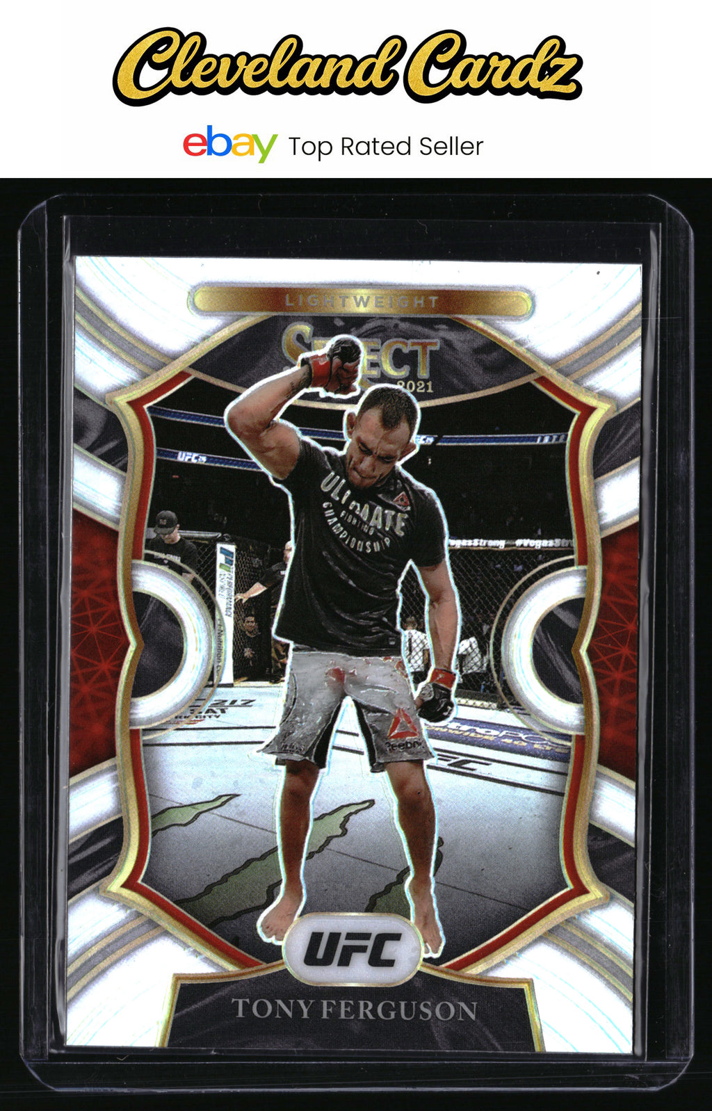 2021 Panini Select UFC #91 Tony Ferguson Silver Prizms
