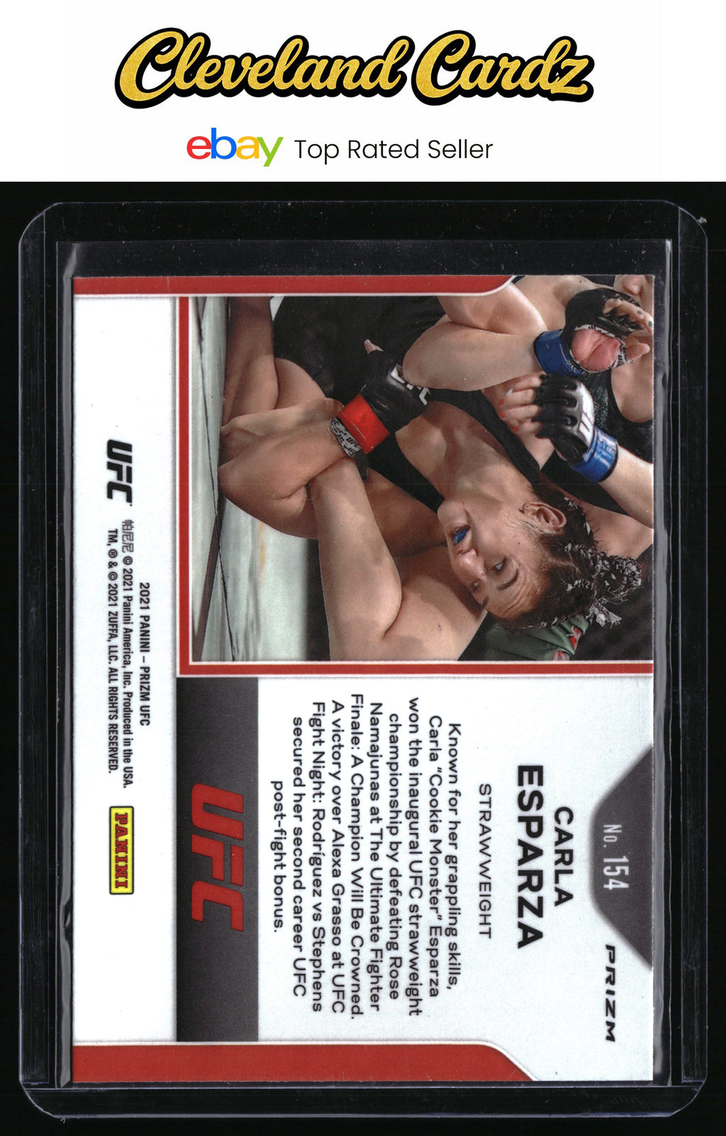 2021 Panini Prizm UFC #154 Carla Esparza Silver Prizms
