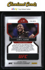 2022 Panini Prizm UFC #101 Ciryl Gane Silver