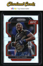 2022 Panini Prizm UFC #101 Ciryl Gane Silver