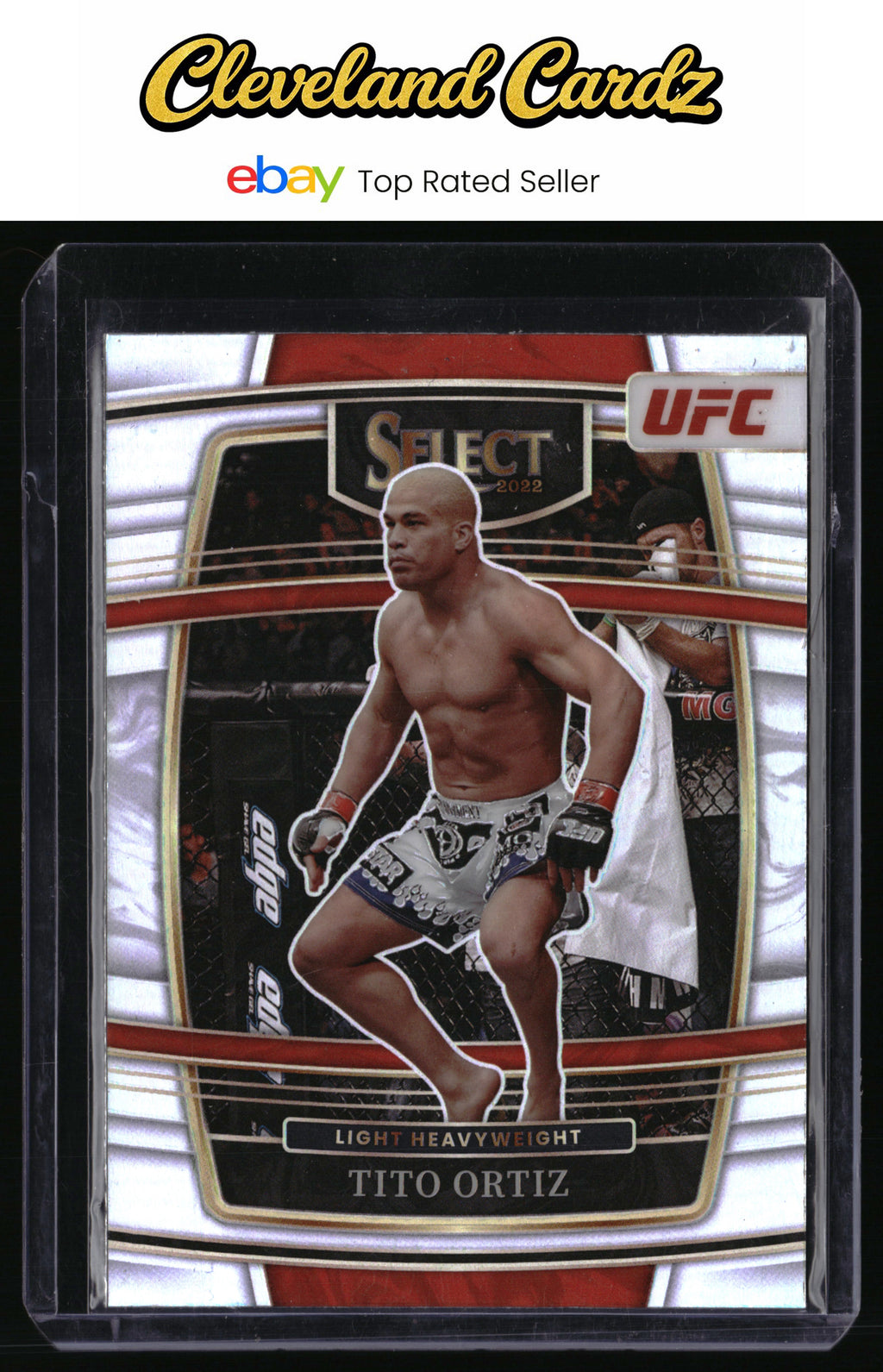 2022 Panini Select UFC #22 Tito Ortiz Silver Prizms