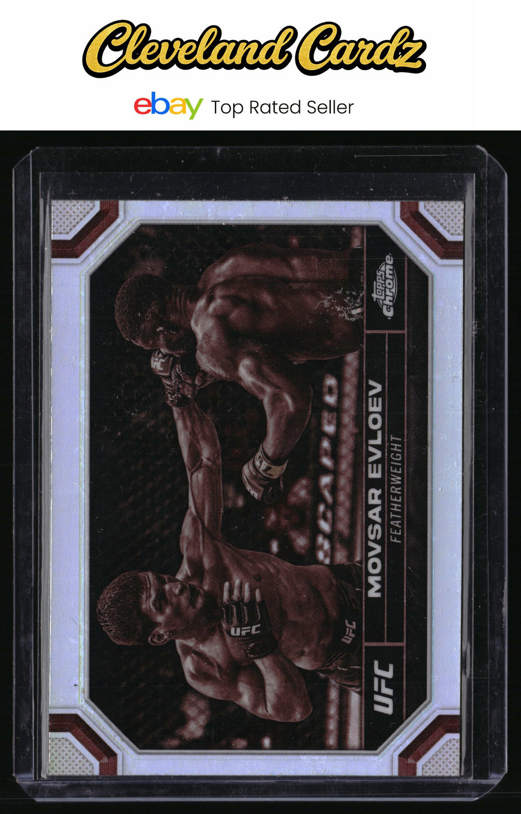 2024 Topps Chrome UFC #143 Movsar Evloev Sepia Refractor
