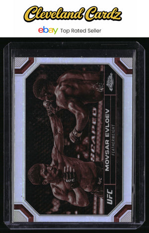 2024 Topps Chrome UFC #143 Movsar Evloev Sepia Refractor