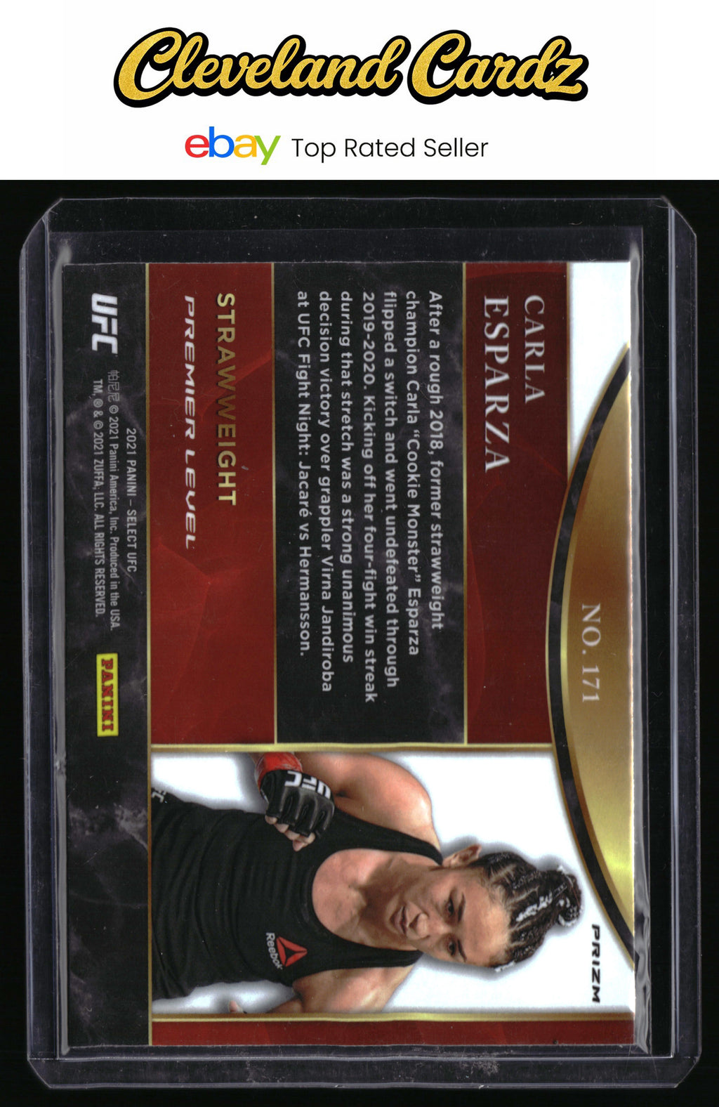 2021 Panini Select UFC #171 Carla Esparza Tri-Color Prizms