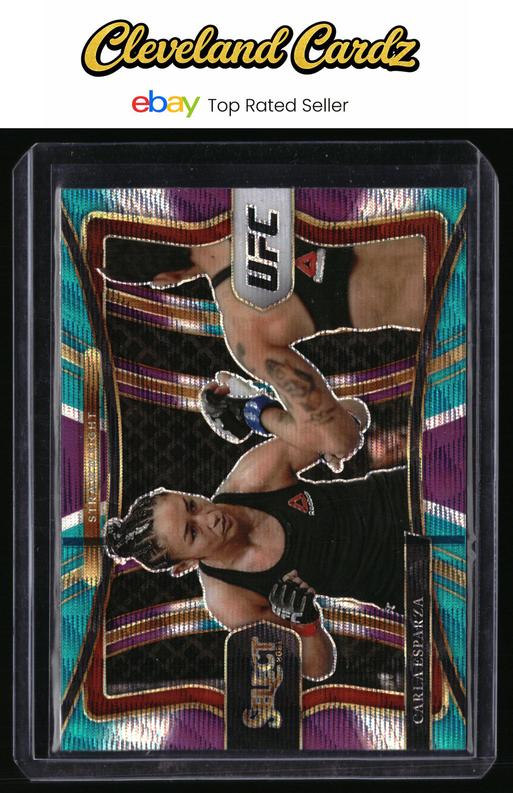 2021 Panini Select UFC #171 Carla Esparza Tri-Color Prizms