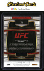 2022 Panini Select UFC #22 Tito Ortiz Silver Prizms