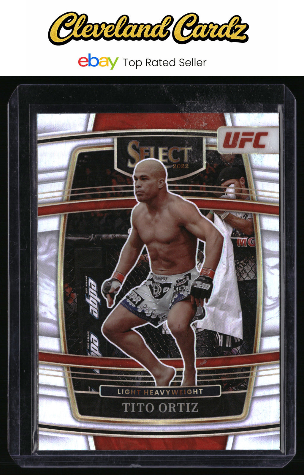 2022 Panini Select UFC #22 Tito Ortiz Silver Prizms