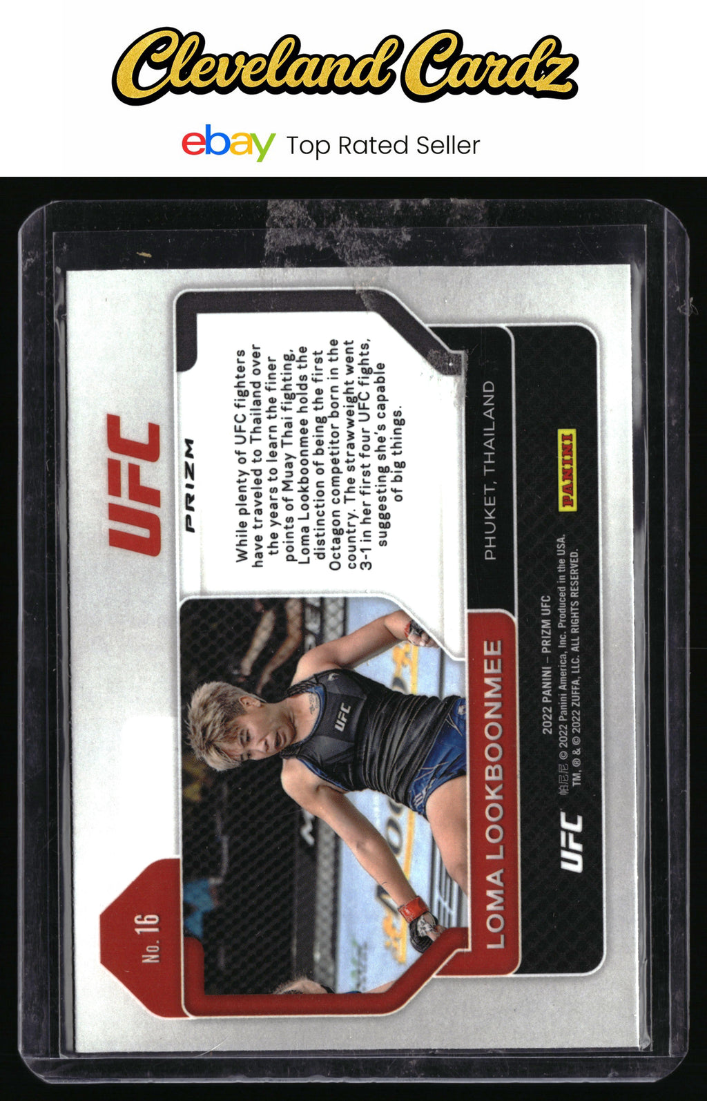 2022 Panini Prizm UFC #16 Loma Lookboonmee Hyper