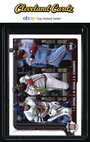 2025 Topps #144 NL Leaders HR (Shohei Ohtani/Ozuna/Schwarber)