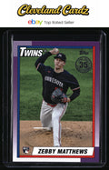 2025 Topps #T90-74 Zebby Matthews 1990 Topps Baseball 35th Anniversary