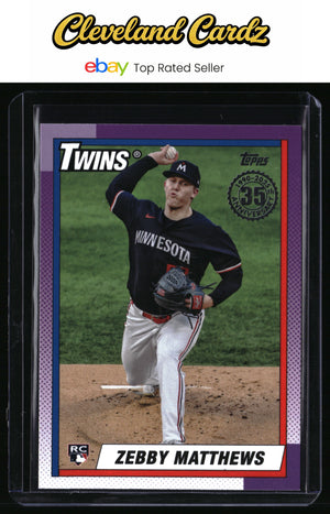 2025 Topps #T90-74 Zebby Matthews 1990 Topps Baseball 35th Anniversary