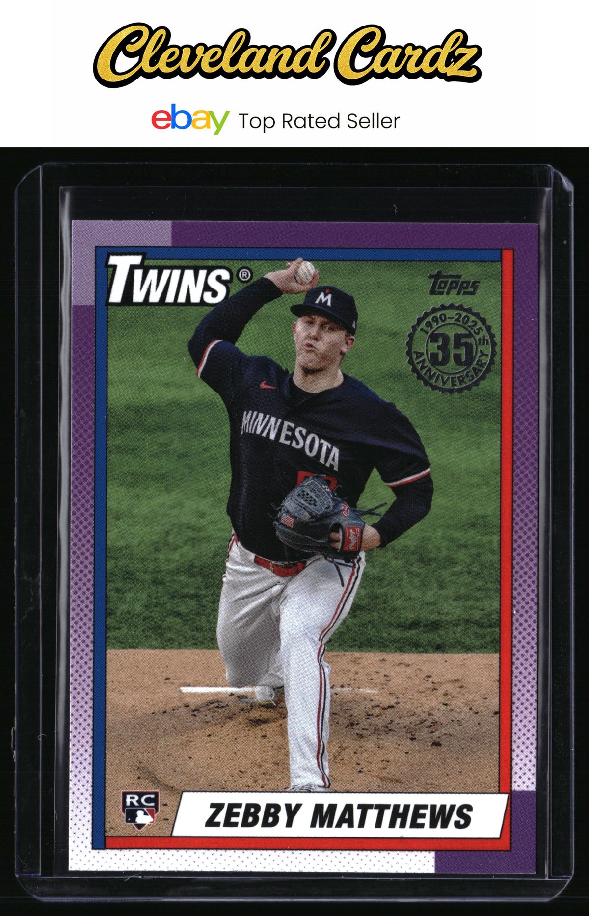 2025 Topps #T90-74 Zebby Matthews 1990 Topps Baseball 35th Anniversary