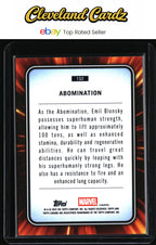 2025 Topps Chrome Marvel #132 Abomination