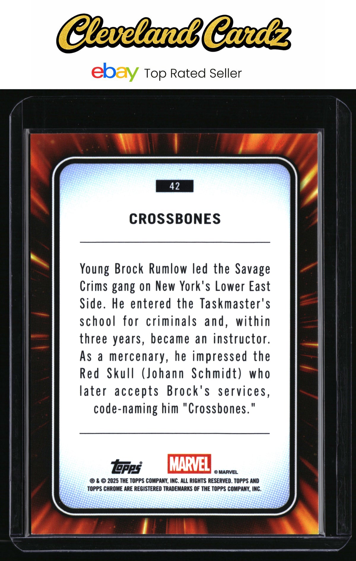 2025 Topps Chrome Marvel #42 Crossbones