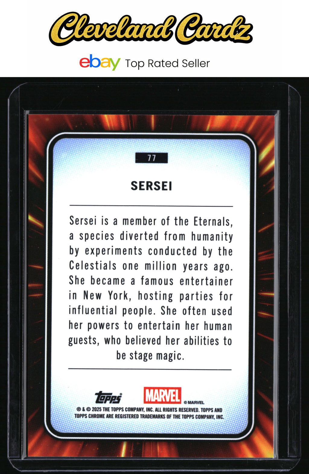 2025 Topps Chrome Marvel #77 Sersi