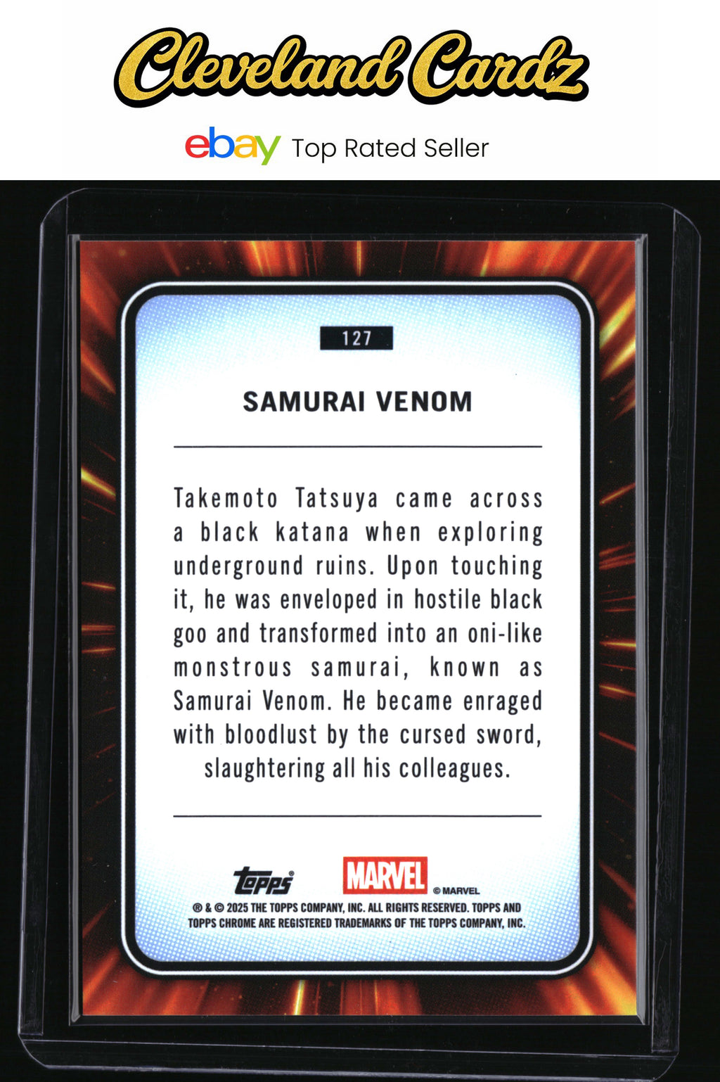 2025 Topps Chrome Marvel #127 Samurai Venom