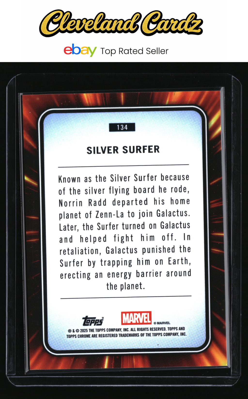 2025 Topps Chrome Marvel #134 Silver Surfer