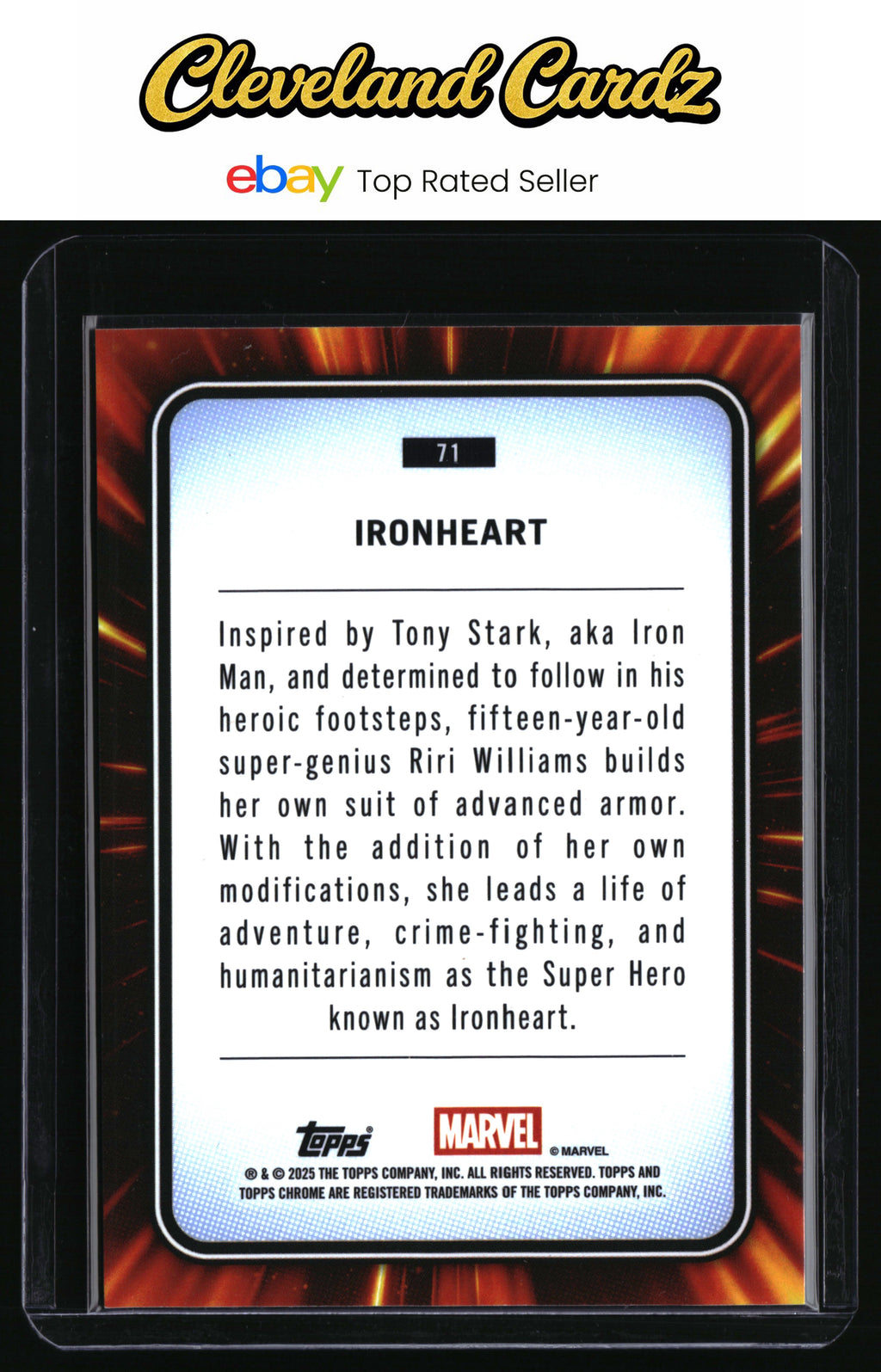 2025 Topps Chrome Marvel #71 Ironheart