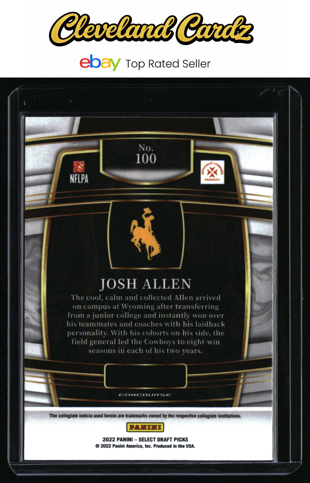 2022 Panini Select Draft Picks #100 Josh Allen Blue