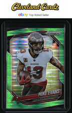 2025 Panini Prizm #225 Mike Evans Neon Green Pulsar