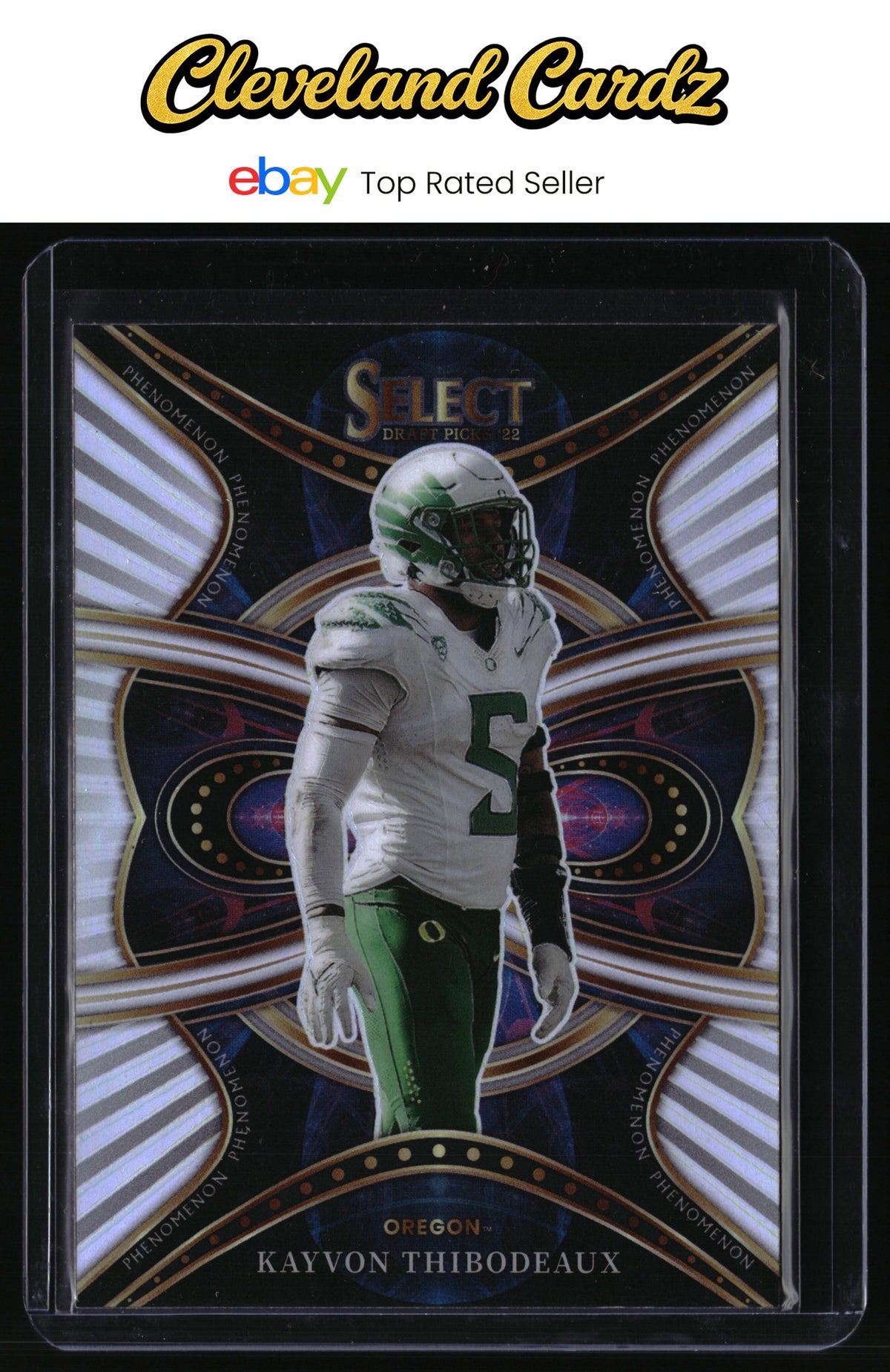 2022 Panini Select Draft Picks #PKT Kayvon Thibodeaux Phenomenom Silver Prizm