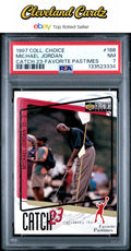 1997 Collector'S Choice #188 Michael Jordan Catch 23-Favorite Pastimes PSA 7
