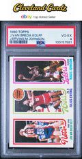 1980 Topps #NNO J.Van Breda Kolff J.Erving,M.Johnson PSA 4