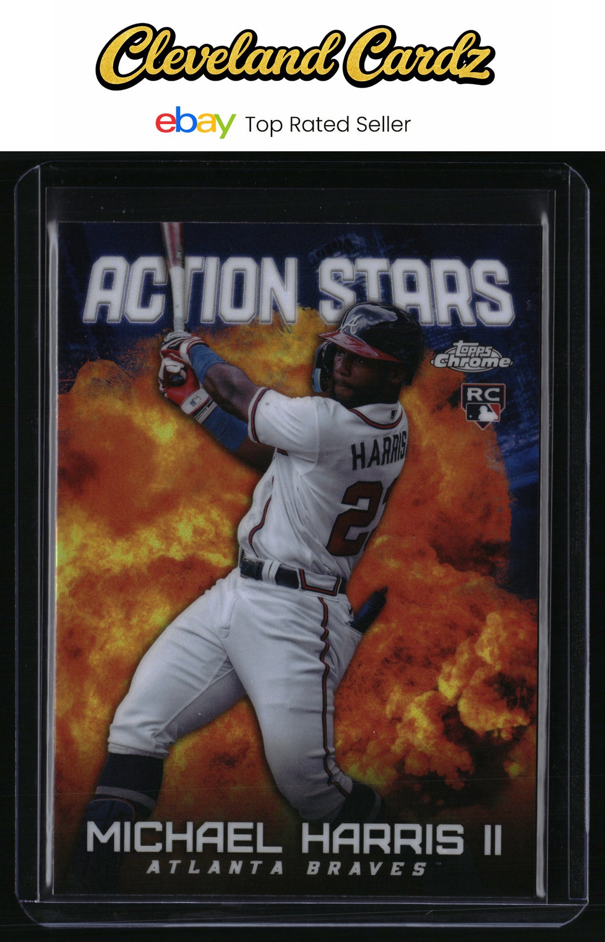 2023 Topps Chrome Update #ASC-6 Michael Harris II Action Stars
