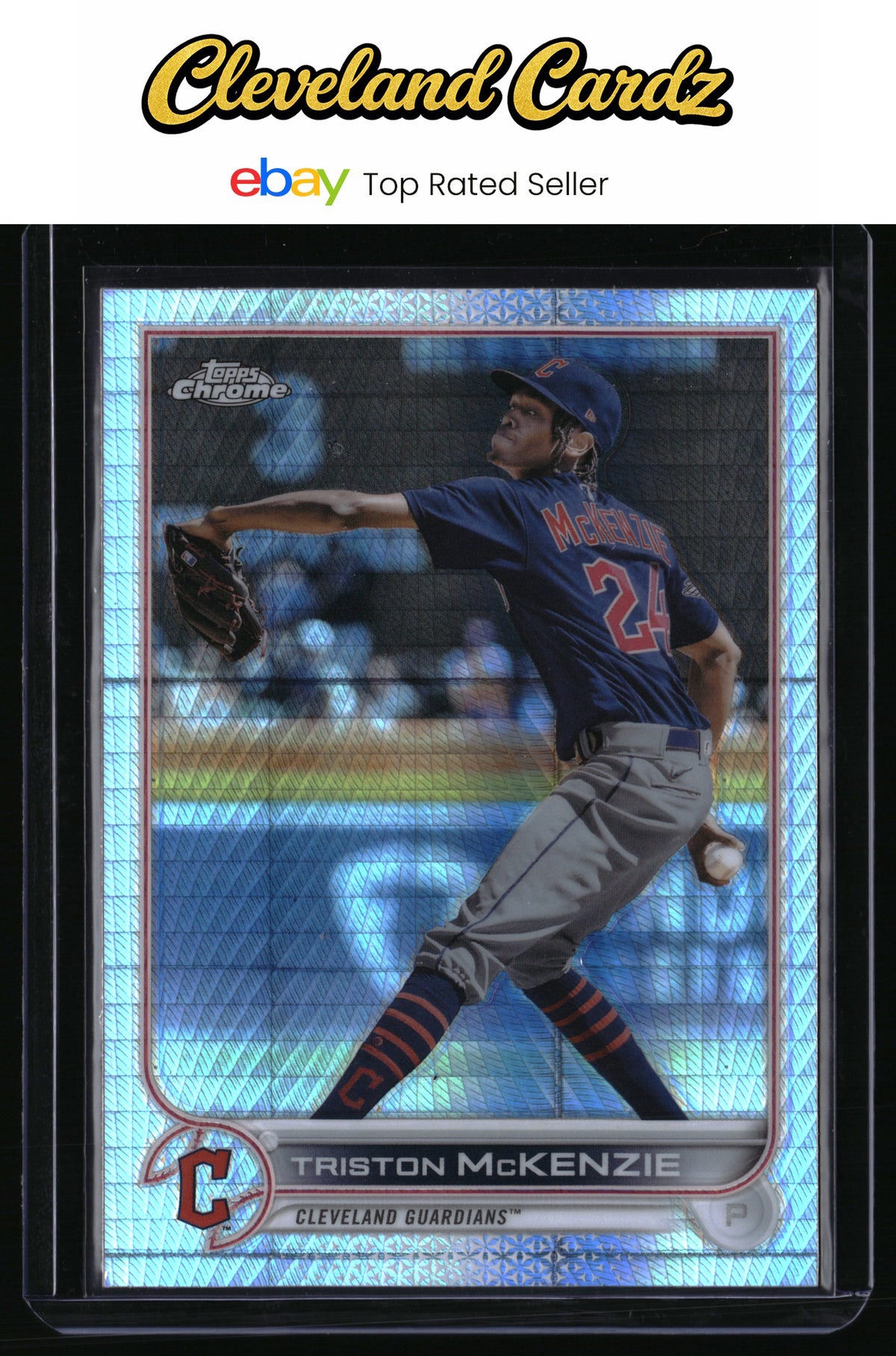 2022 Topps Chrome #142 Triston McKenzie Prism Refractor