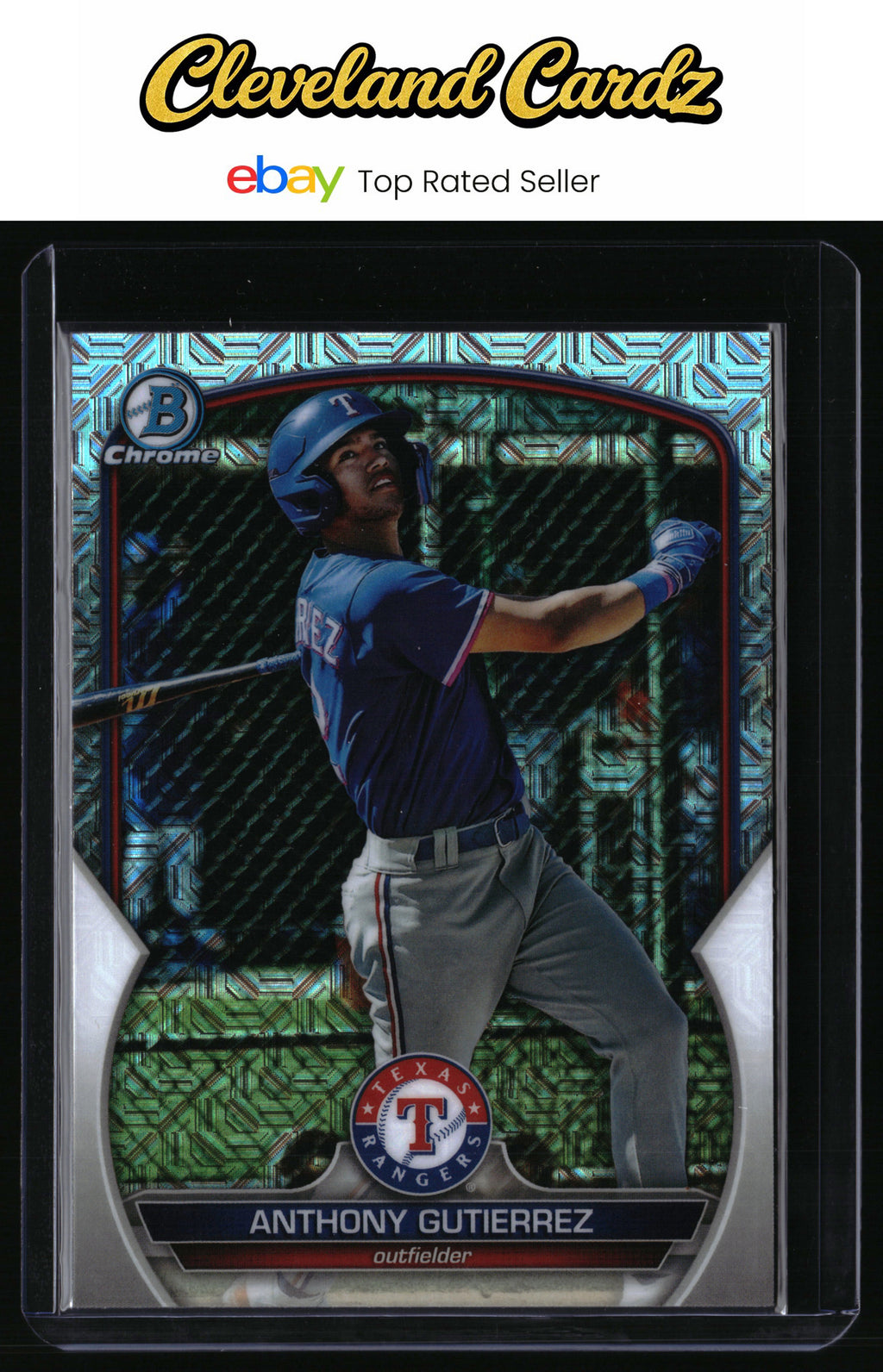 2023 Bowman Chrome #BCP-166 Anthony Gutierrez Prospects Mojo Refractor