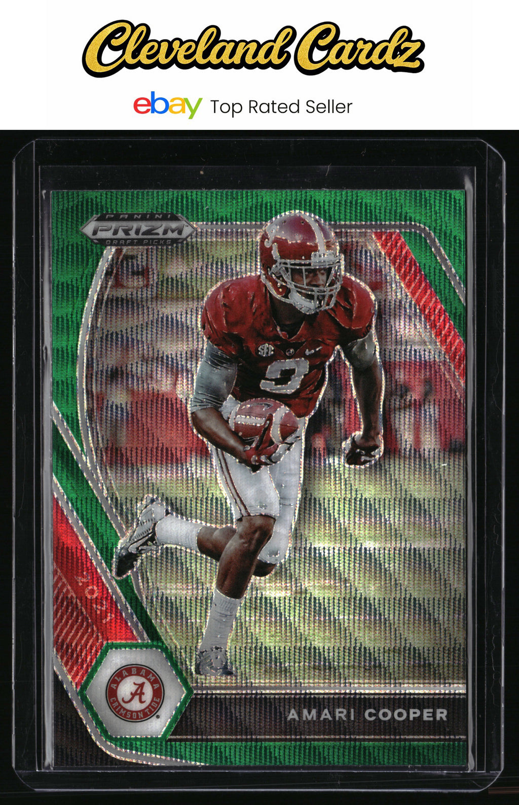 2021 Panini Prizm Draft Picks Collegiate #36 Amari Cooper Green Wave
