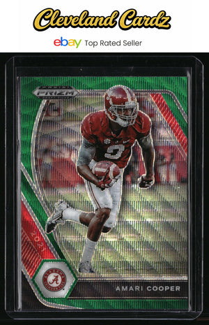 2021 Panini Prizm Draft Picks Collegiate #36 Amari Cooper Green Wave