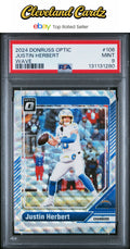 2024 Panini Donruss Optic #106 Justin Herbert Wave PSA 9