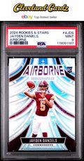 2024 Panini Rookies & Stars Airborne #AJDS Jayden Daniels PSA 9