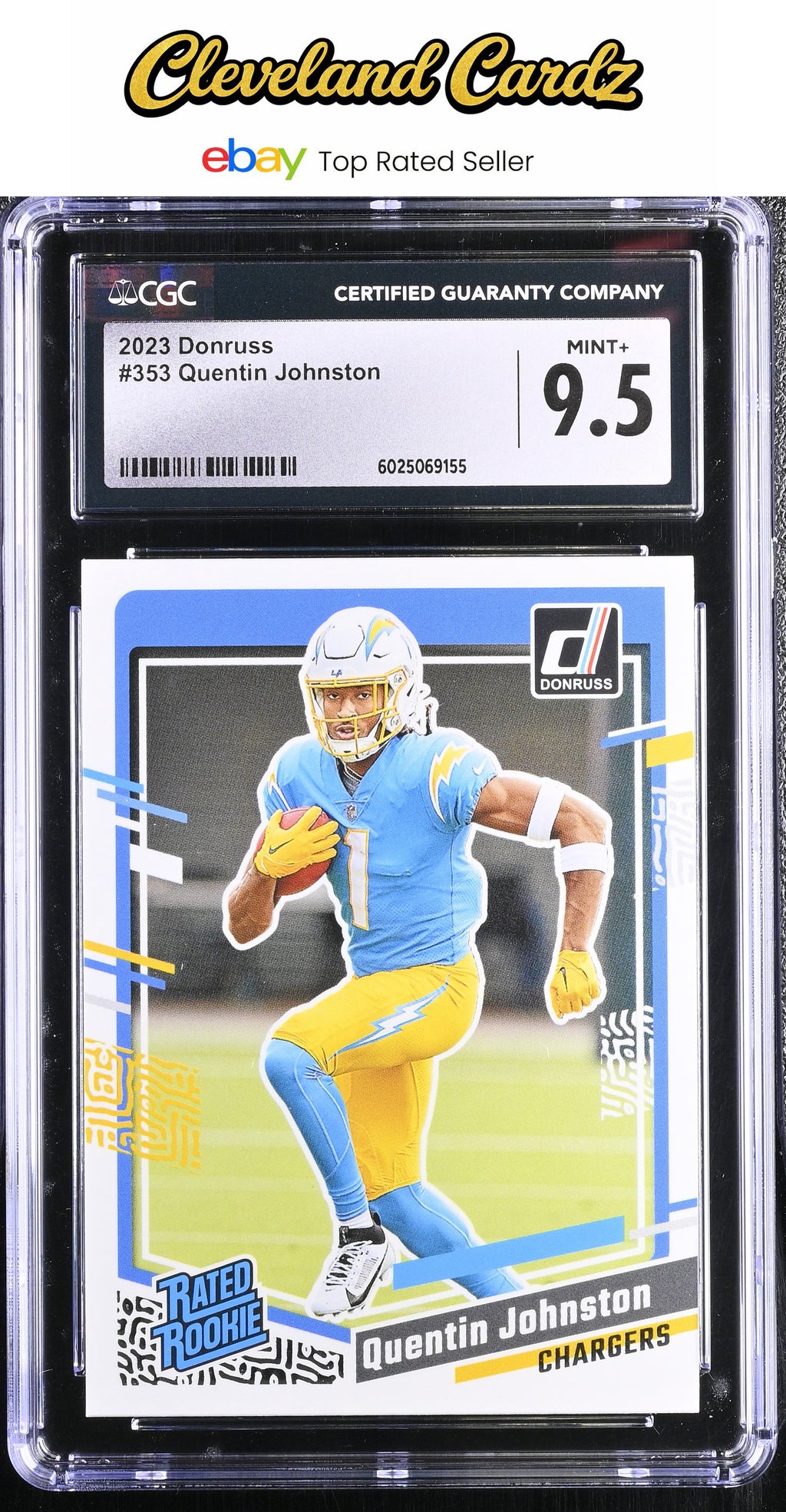 2023 Donruss #353 Quentin Johnston CGC 9.5