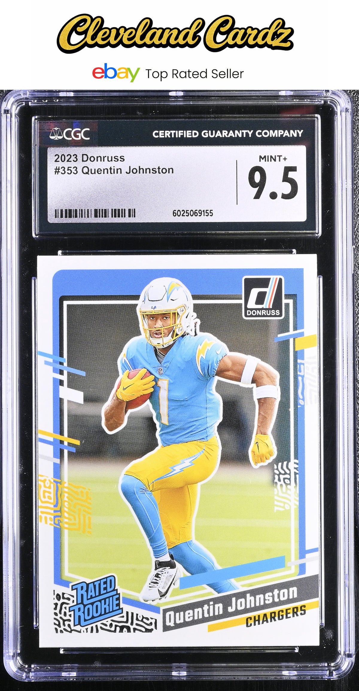 2023 Donruss #353 Quentin Johnston CGC 9.5