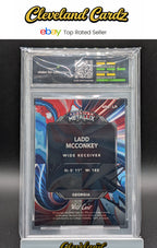 2023 Wild Card - WildGlass-Rainbow-Red #WMG-LM Ladd McConkey #/3