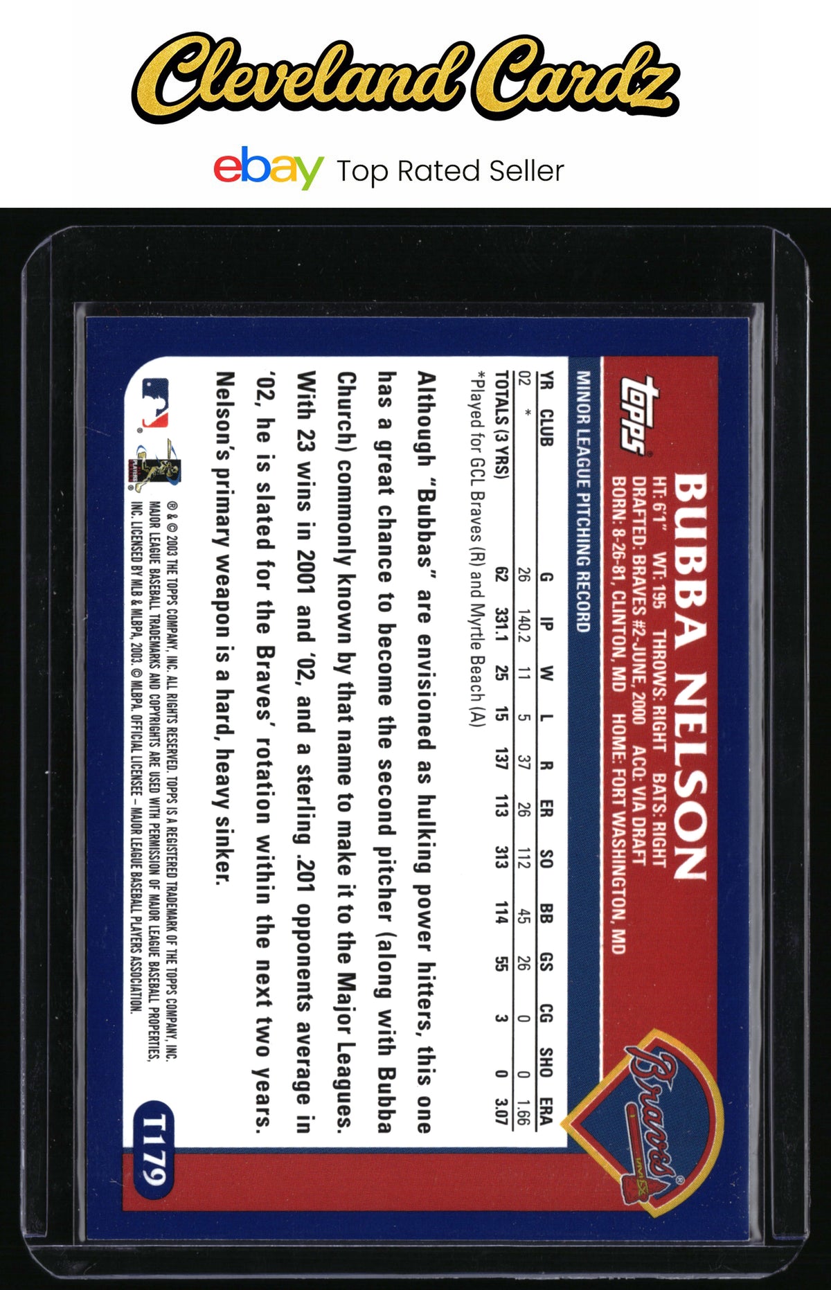 2003 Topps Traded & Rookies #T179 Bubba Nelson