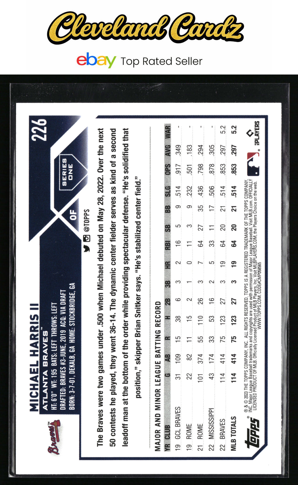 2023 Topps #226 Michael Harris II