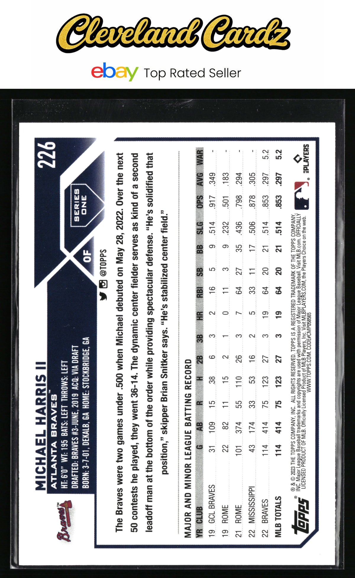 2023 Topps #226 Michael Harris II