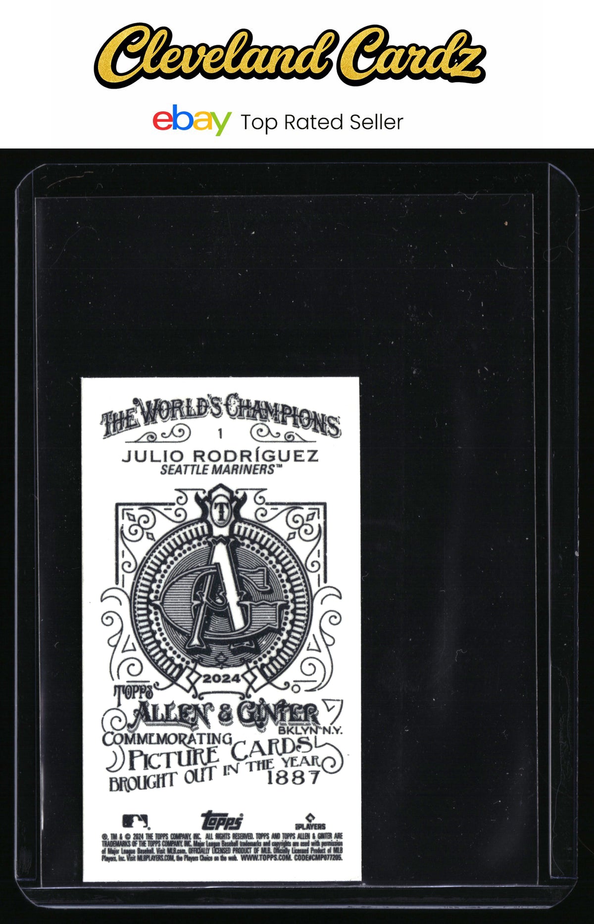 2024 Topps Allen & Ginter #1 Julio Rodríguez Mini