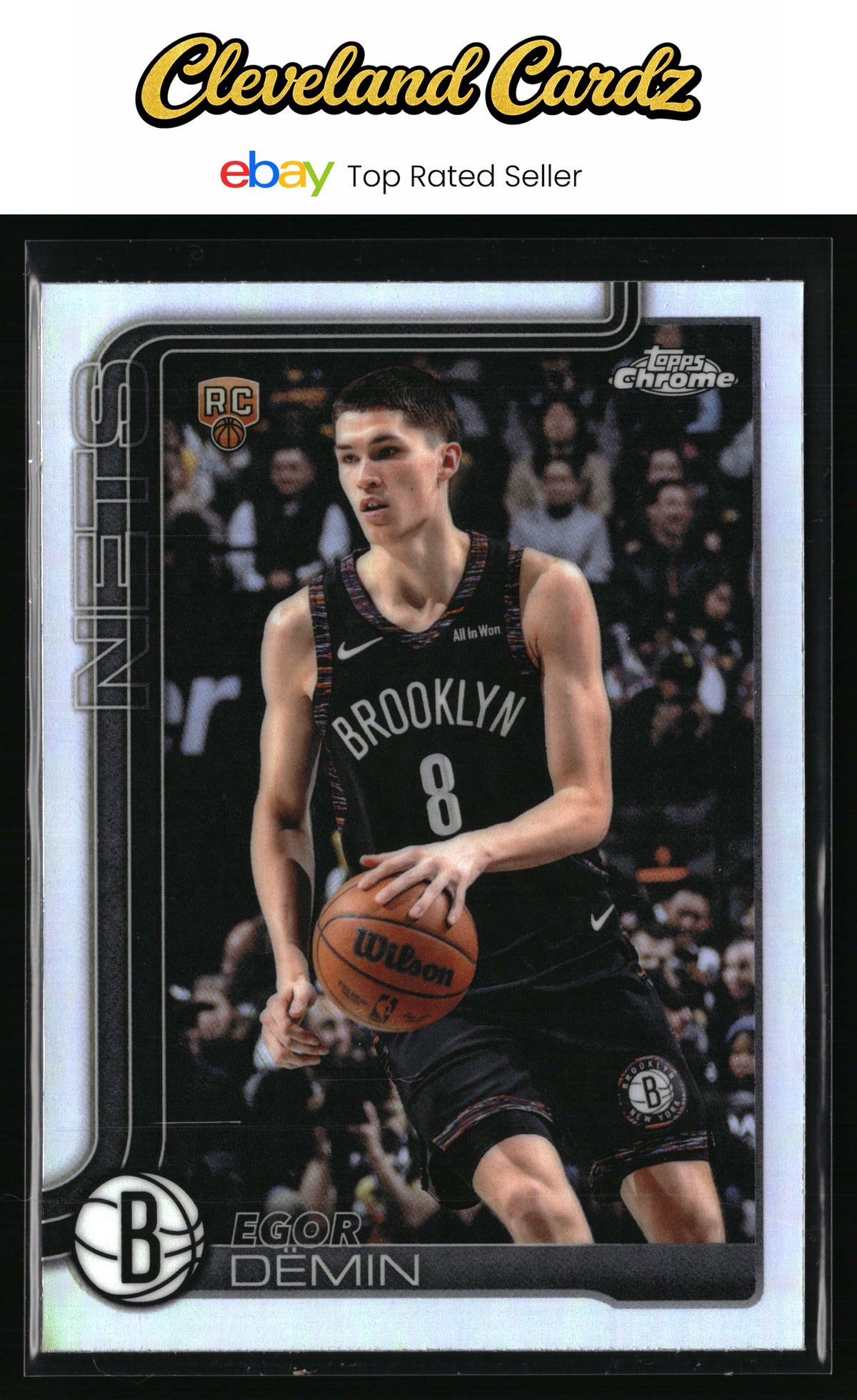 2025-26 Topps Chrome Update #158 Egor Dëmin Refractor